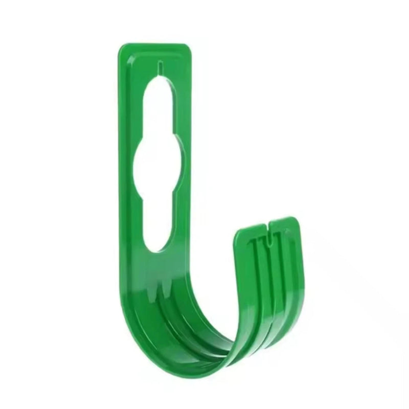 Suport tuyau arrosage sans percer en plastique vert 